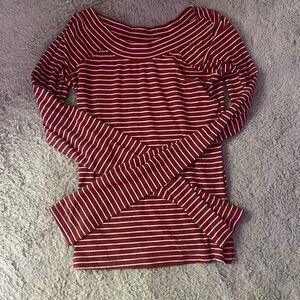 Striped auburn shirt